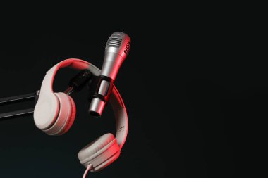 Kapalı alanda mikrofon ve kulaklıkla bekle, mesaj için yer aç. Ses kaydı ve takviye