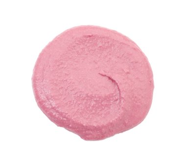 Lezzetli pancar humusu beyaza izole edilmiş, üst manzara