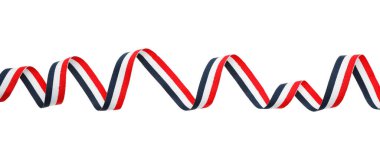 Yemen bayrağının renklerinde şerit beyaz, üst görünümde izole