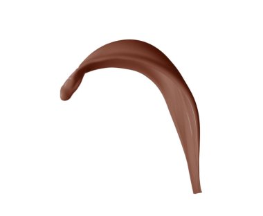 Beyaz arka planda çikolatalı milkshake serpintisi