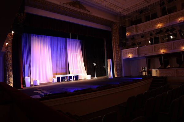 Muebles Diferentes Otra Decoración Escenario Teatro — Foto de Stock