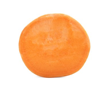 Beyaz üzerine izole edilmiş çiğ patates parçası.