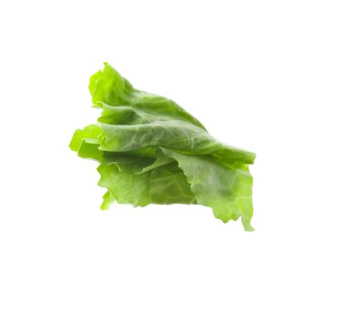 Beyaz üzerine izole edilmiş marul yaprağı.