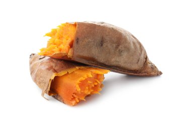 Lezzetli pişmiş tatlı patates.