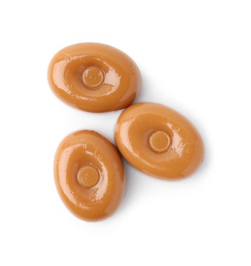 Lezzetli, sert şekerlemeler beyaz, üst manzara