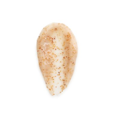 Vücut fırçasının kokusu beyazda izole edilmiş.