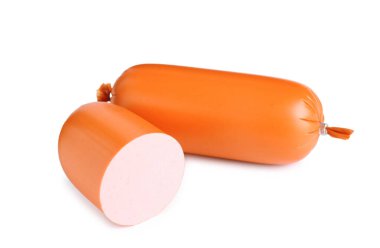 Haşlanmış sosisi tamamen beyazda izole ettim.