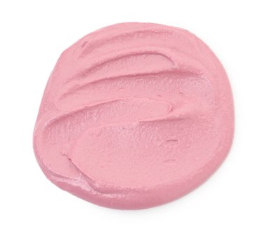 Lezzetli pancar humusu beyaza izole edilmiş, üst manzara