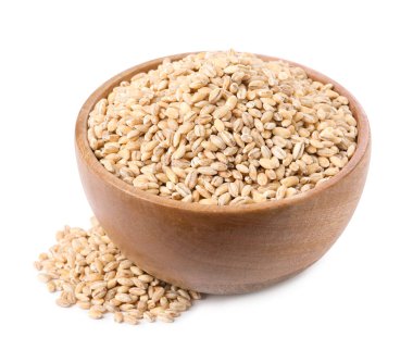 İnci arpa, beyaz kasede inliyor.