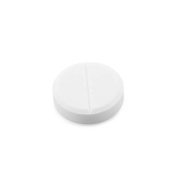 Açık gri arka planda bir antibiyotik hapı. Tıbbi tedavi.