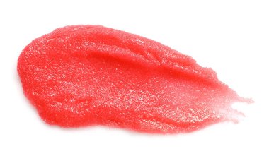 Üst görünümde, beyazda izole edilmiş vücut fırçasının kokusu