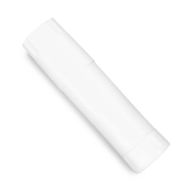 Bir tutkal beyaz üzerine izole edilmiş, üst görünüm