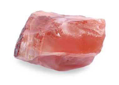 Beyaza izole edilmiş güzel bir mineral. Doğal değerli taş.