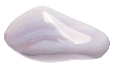 Güzel agate beyaz üzerinde izole. Doğal değerli taş.