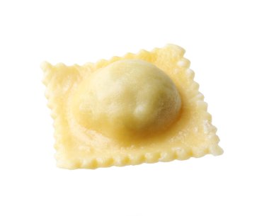 Bir lezzetli ravioli ve beyaz peynirli.