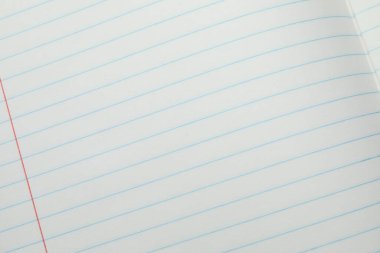 Telif defteri kağıdı arka plan olarak, üst görünüm olarak. Okul sayfası