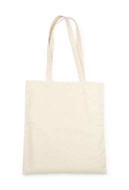 Bir alışveriş çantası beyazda izole edilmiş. Tasarım için model