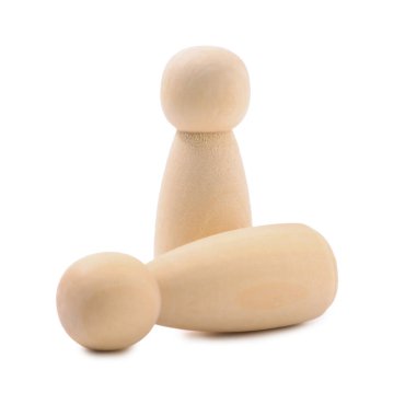 Piyon, beyaz arka planda neredeyse düşecekti. Rekabet konsepti