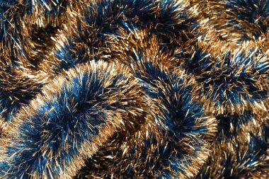 Arka plan olarak güzel parlak süslemeler, yakın görünüm