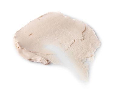 Beyazda izole edilmiş kozmetik ürün örneği