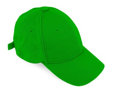 Yeşil başlık beyazda izole edilmiş. Tasarım için model