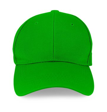 Yeşil başlık beyazda izole edilmiş. Tasarım için model