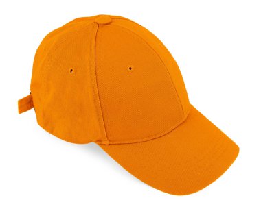 Turuncu başlık beyaza izole edilmiş. Tasarım için model