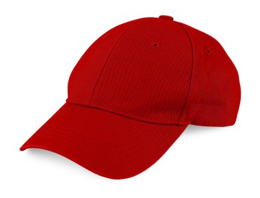 Kırmızı başlık beyazda izole edilmiş. Tasarım için model