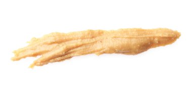 Beyaz manzaralı, lezzetli fındık ezmesi örneği.