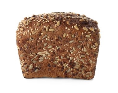 Taze pişmiş ekmek ve beyaz tohumlar.