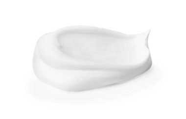 Kabarık köpük örneği beyaz üzerinde izole