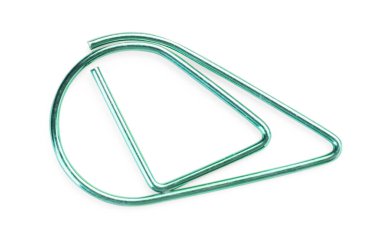 Turkuaz ataç beyaz, üst görünümde izole edildi