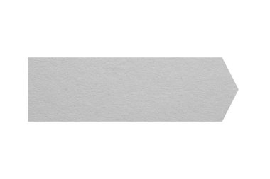 Kağıt dokusu beyaz üzerine izole edilmiş ok