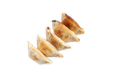 Lezzetli kızarmış gyoza hamur köfteleri.