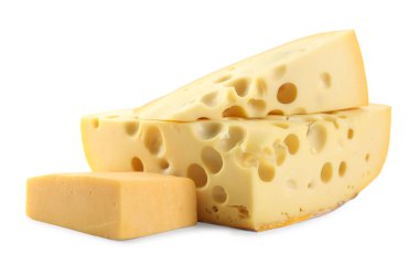 farklı türde izole üzerine beyaz peynir