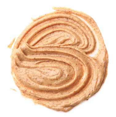 Beyaz manzaralı, lezzetli fındık ezmesi örneği.