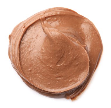 Beyaz manzaralı, lezzetli fındık ezmesi örneği.