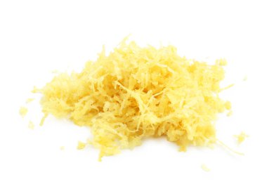 Limon tadı beyazda yalıtılmış.