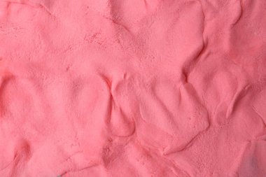 Pembe hamuru arkaplan olarak kullan, üst görünüm