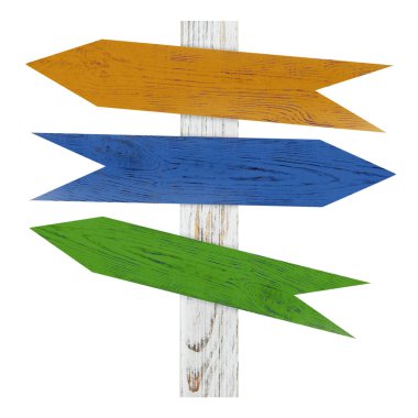 Beyaz üzerine izole edilmiş ok şeklinde işaretleri olan kutup