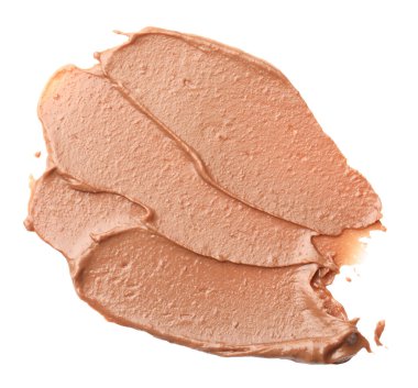 Beyaz manzaralı, lezzetli fındık ezmesi örneği.