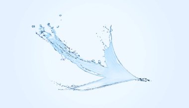 Açık mavi arkaplanda su oku