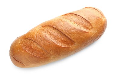 Taze pişmiş bir ekmek, beyaz manzaralı.