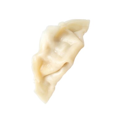 Lezzetli haşlanmış gyoza (hamur tatlısı) beyaz üzerinde izole