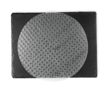 Yenilebilir pirinç kağıdı beyaz, üst görünümde izole