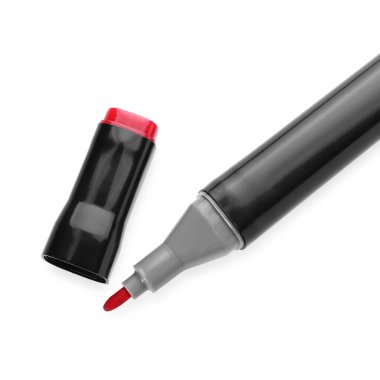 Beyaz, üst görünümde izole edilmiş bir renk imleci