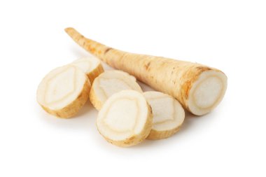 Beyaz maydanoz kökü kes.