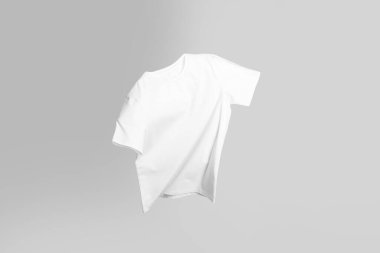 Beyaz arka planda havalı bir tişört.