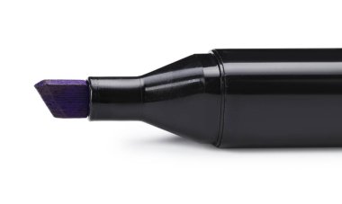 Beyaza izole edilmiş bir renk işareti. Sanat arzı