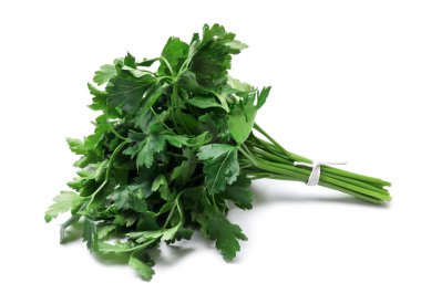 Bunch of fresh parsley isolated on white